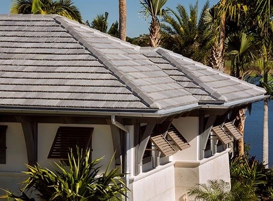 Eagle Roofing Tapered Slate concrete tile installed
